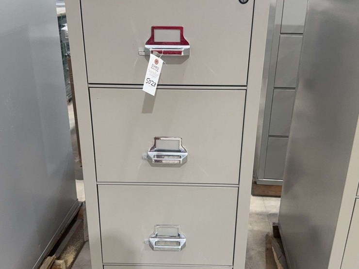 1-fire-proof-cabinet-with-keys,-4-drawers,-20-3/4"-w-x-31-1/2"d-x-52-3/4t-image-1