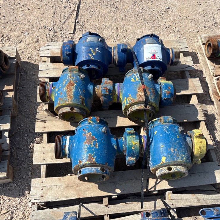 (6x$) 3” 1502 plug valves