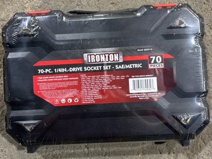 #219-•-ironton-70-pc.-1/4-drive-socket-set-&-ultra-steel-image-4