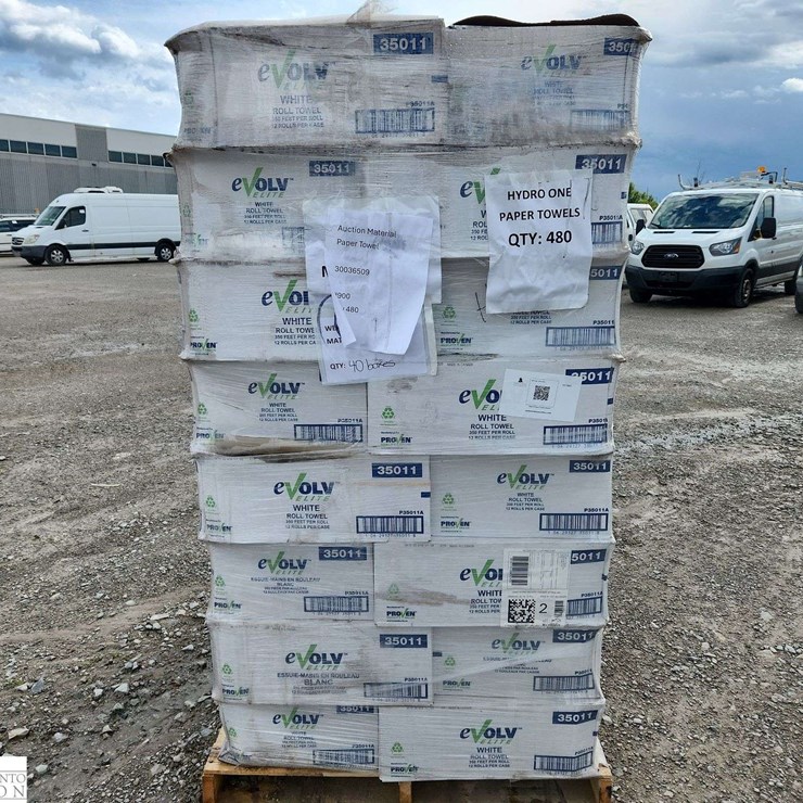 Skid of Paper Towel Unused