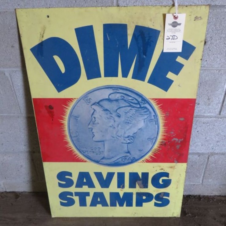 Dime Saving Stamps Sign