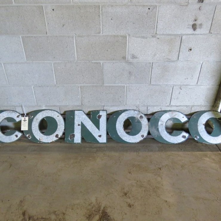 Conoco Porcelain Letter Sign