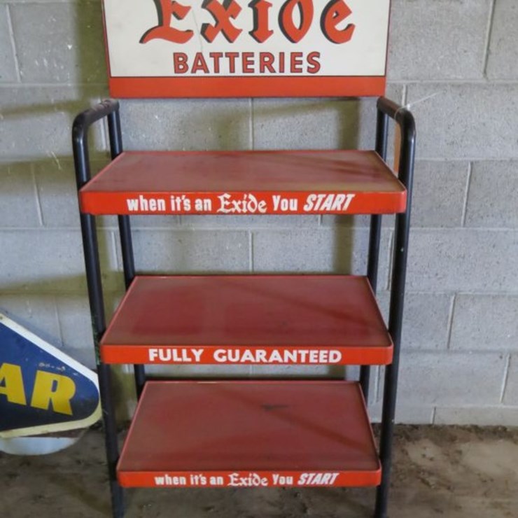 Exide Batteries Display Rack
