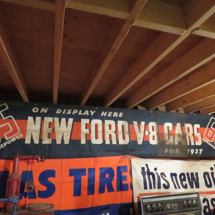 Large Dealer Cloth Display Banner for New Fords