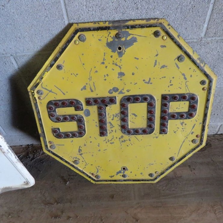 marbled Stop Sign