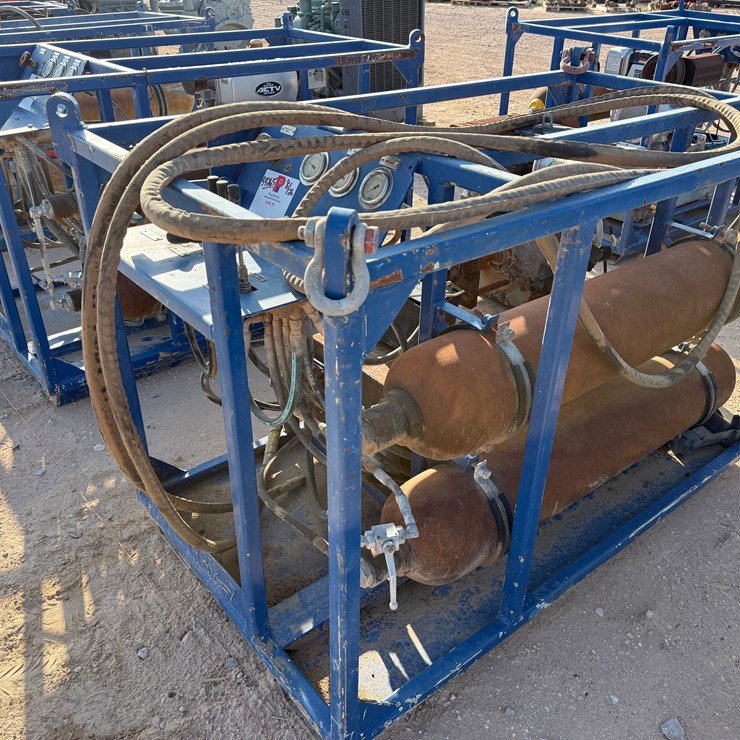 3K WP 2-BOTTLE ACCUMULATOR NITROGEN BACKUP / TEST SKID P/B KUBOTA ACTV DIESEL ENGINE