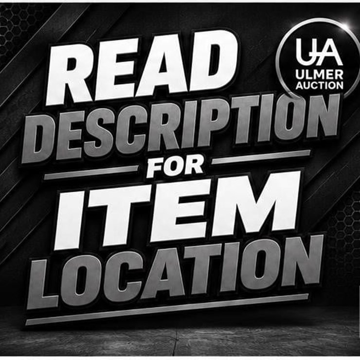 READ DESCRIPTION FOR ITEM LOCATION