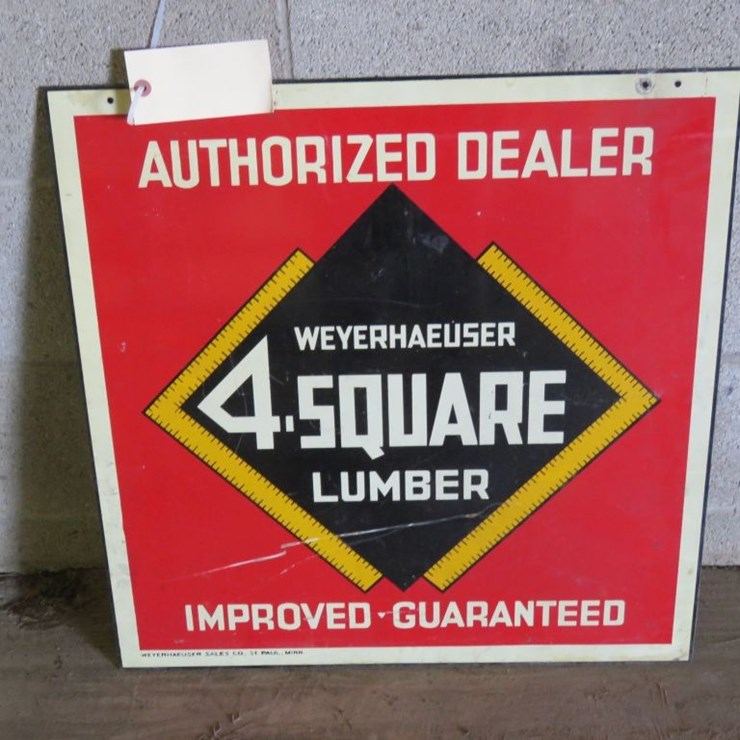4-Square Lumber Sign