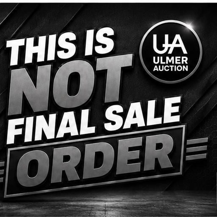 THIS IS NOT FINAL SALE ORDER