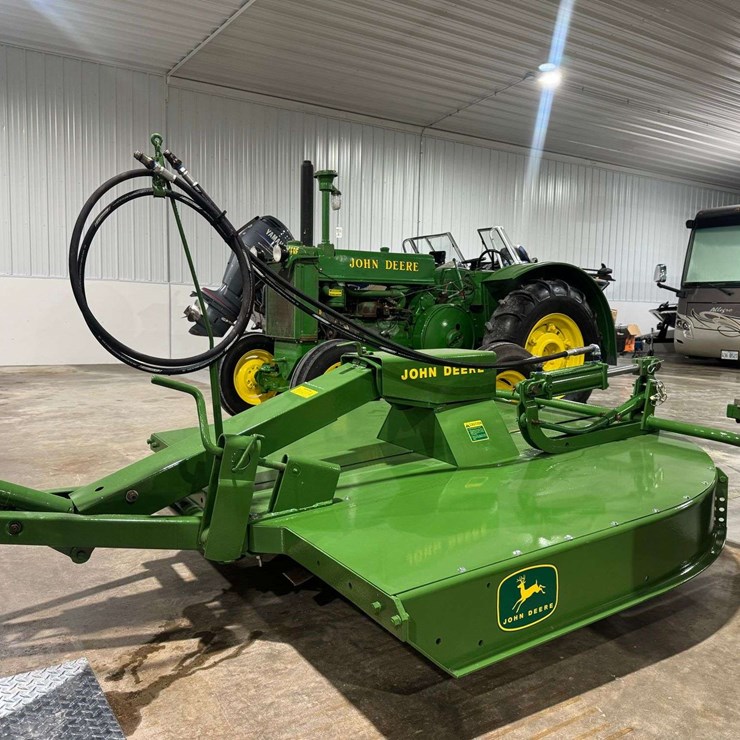 John Deere 307 GYRAMORE Pull Type Mower, Serial Number 001, has been repainted, restored