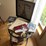 modern-diamond-shaped-wall-decoration,-eifel-tower-background-piece,-religious-books-and-other-items.-(less-table)-image-9