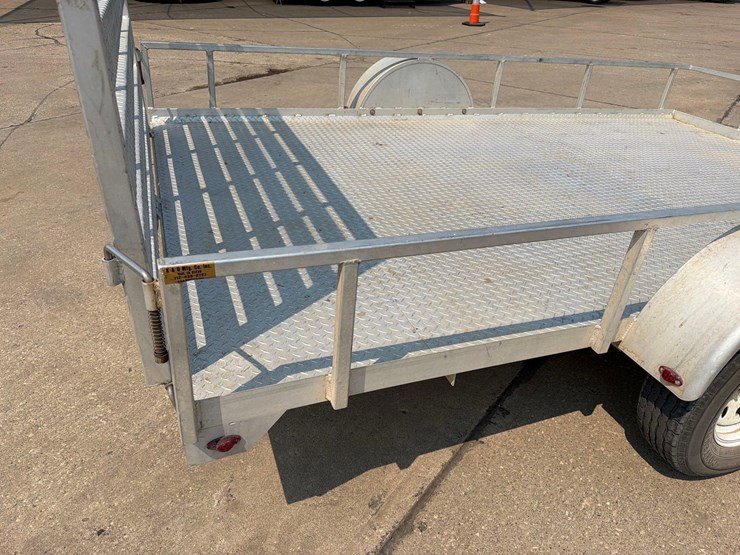 2018-k&o-pacesetter-7ft-x-12ft-aluminum-bumper-hitch-flatbed-trailer-image-6