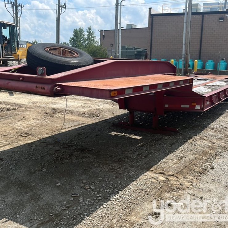 1978 Felburn Kingham Tandem Axle Lowboy Trailer, Ramps