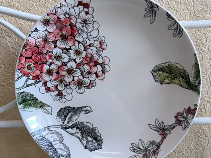 decorative-glass-pitcher-and-plate,-birds-&-cross-image-5