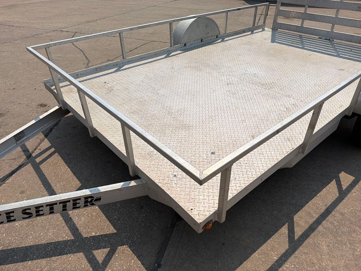 2018-k&o-pacesetter-7ft-x-12ft-aluminum-bumper-hitch-flatbed-trailer-image-11