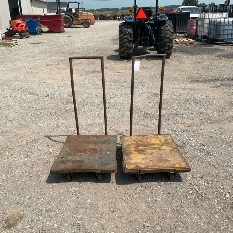 4 wheel metal carts with handle