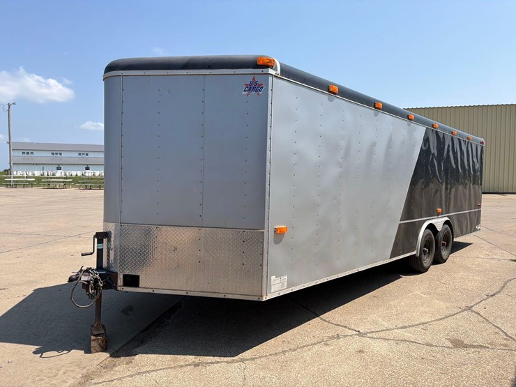 2012-forest-river-7ft-x-24ft-bumper-hitch-enclosed-trailer-image-1