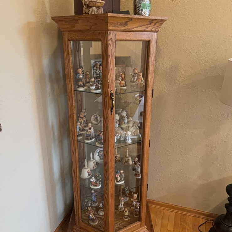 Curio cabinet. 
Note: Cabinet only, items are all listed separately