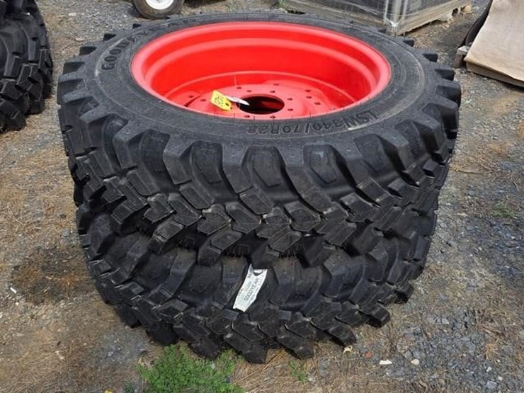 2-good-year-340/70r28-tractor-tires-&-rims-image-2