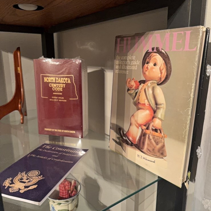 Book collection, brand new North Dakota Century code book, Hummel figurine book, many others