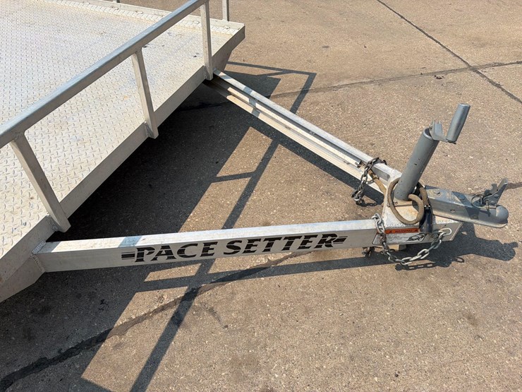 2018-k&o-pacesetter-7ft-x-12ft-aluminum-bumper-hitch-flatbed-trailer-image-13