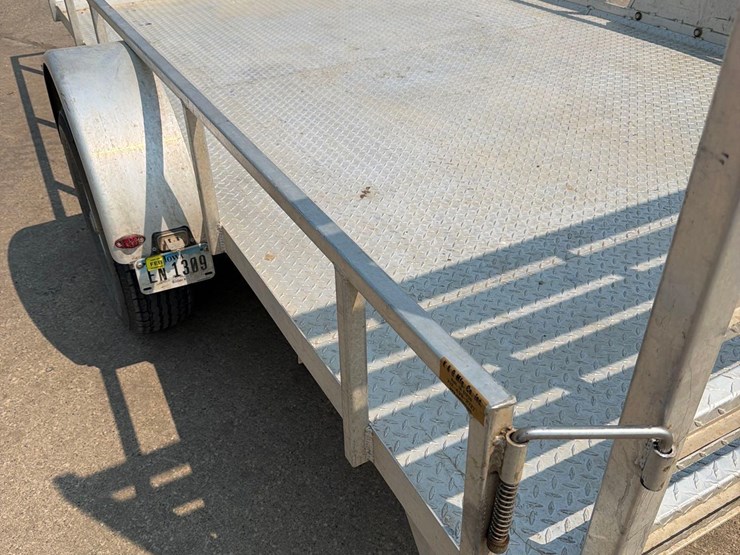 2018-k&o-pacesetter-7ft-x-12ft-aluminum-bumper-hitch-flatbed-trailer-image-8