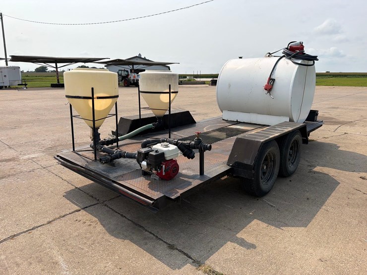 74”-x-16ft-flatbed-trailer-w/-fuel-barrel-image-2