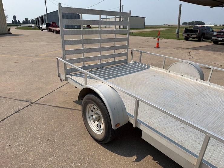 2018-k&o-pacesetter-7ft-x-12ft-aluminum-bumper-hitch-flatbed-trailer-image-15
