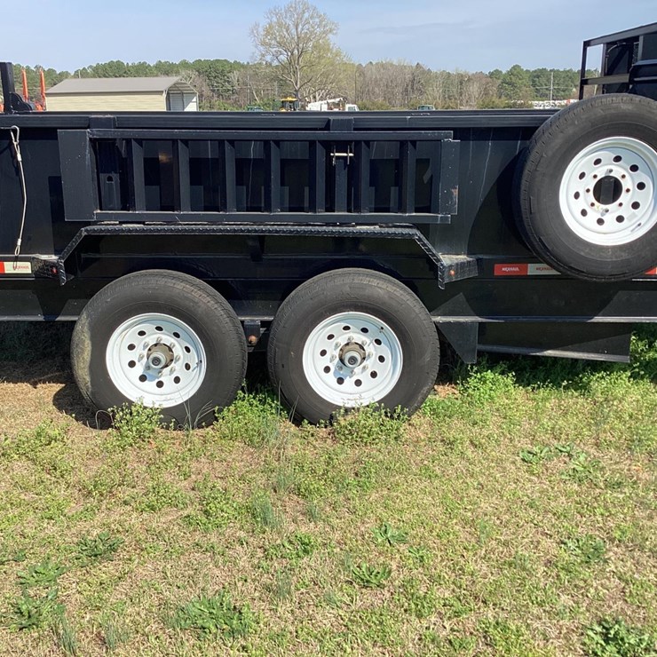 2022 Nexhaul 14ft dump trailer with roll tarp.