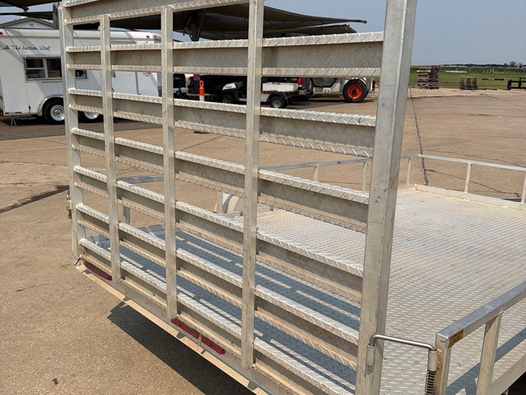 2018-k&o-pacesetter-7ft-x-12ft-aluminum-bumper-hitch-flatbed-trailer-image-7