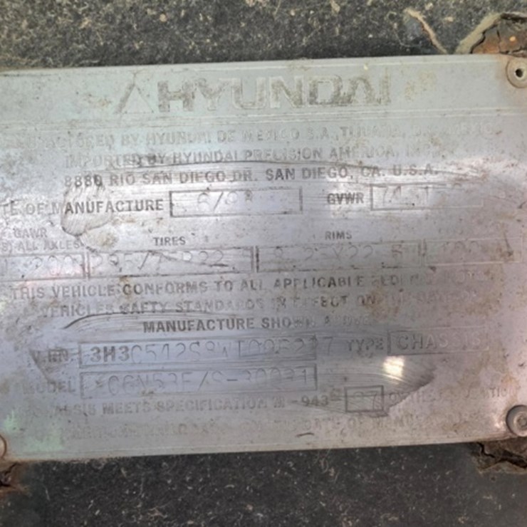 1998 HYUNDAI DRY VAN TRAILER