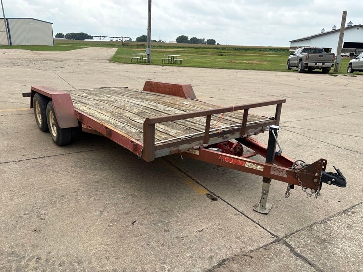 2002-neal-7ft-x-18ft-bumper-hitch-flatbed-trailer-image-2