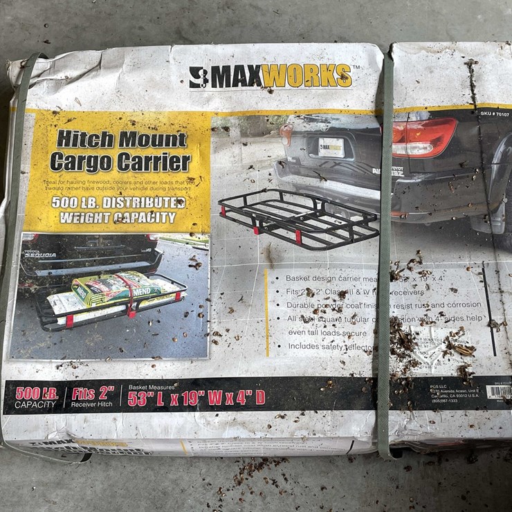 #5745 • Max Works Hitch Mount Cargo Carrier
