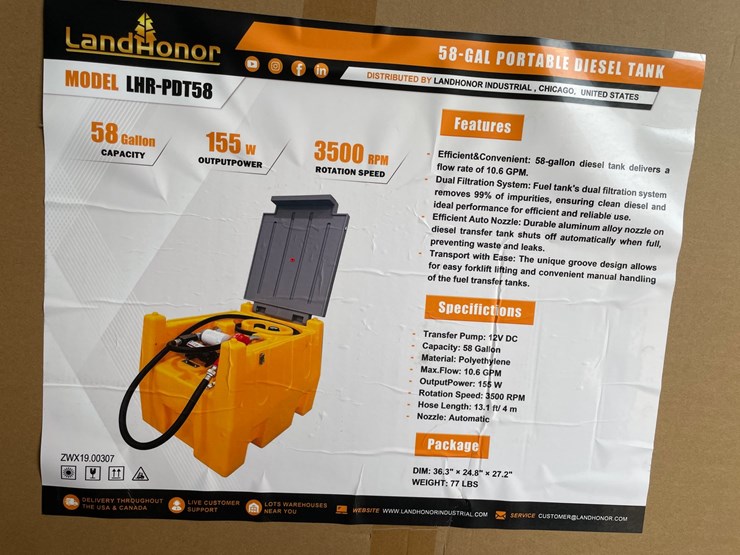 #10614-•-landhonor-58-gallon-portable-diesel-tank-(mosinee,-wi)-image-1