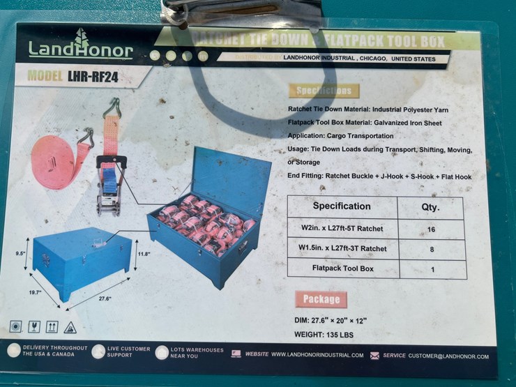 #143-•-ratchet-tie-down-&-flatpack-tool-box-image-2