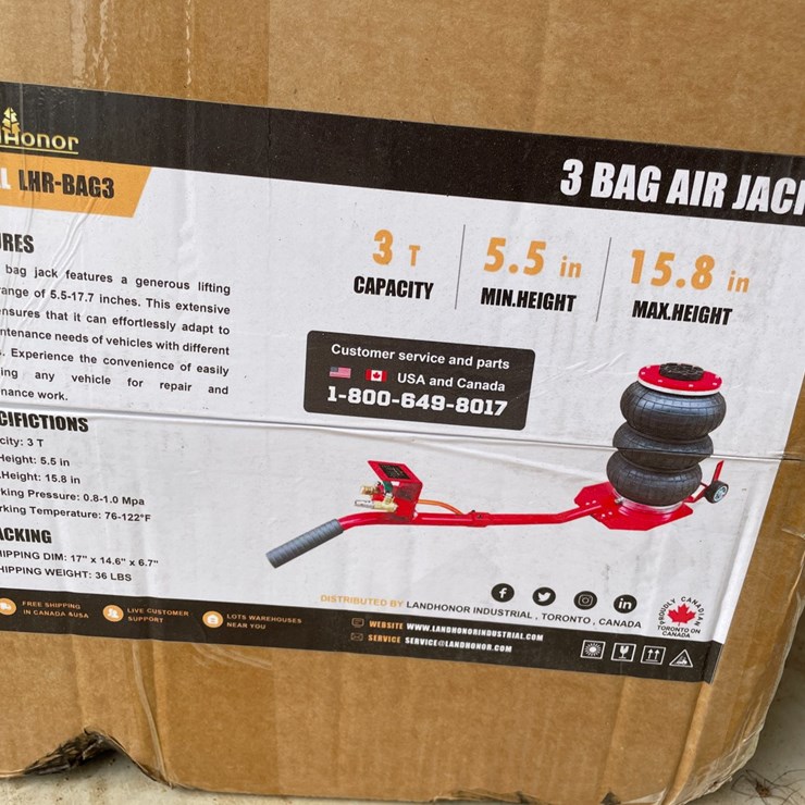 #10635 • LandHonor 3 Bag Air Jack (Mosinee, WI)
