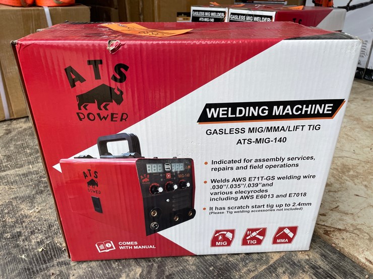 #10638-•-2026-ats-power-gasless-mig-140-welder-(mosinee,-wi)-image-1