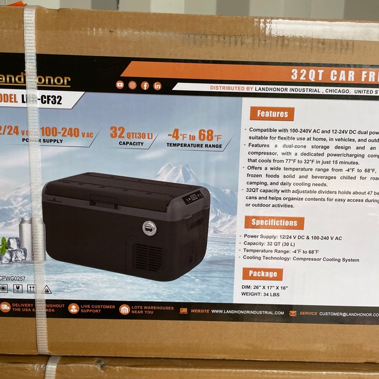 #10627 • LandHonor 32 QT Car Fridge (Mosinee, WI)