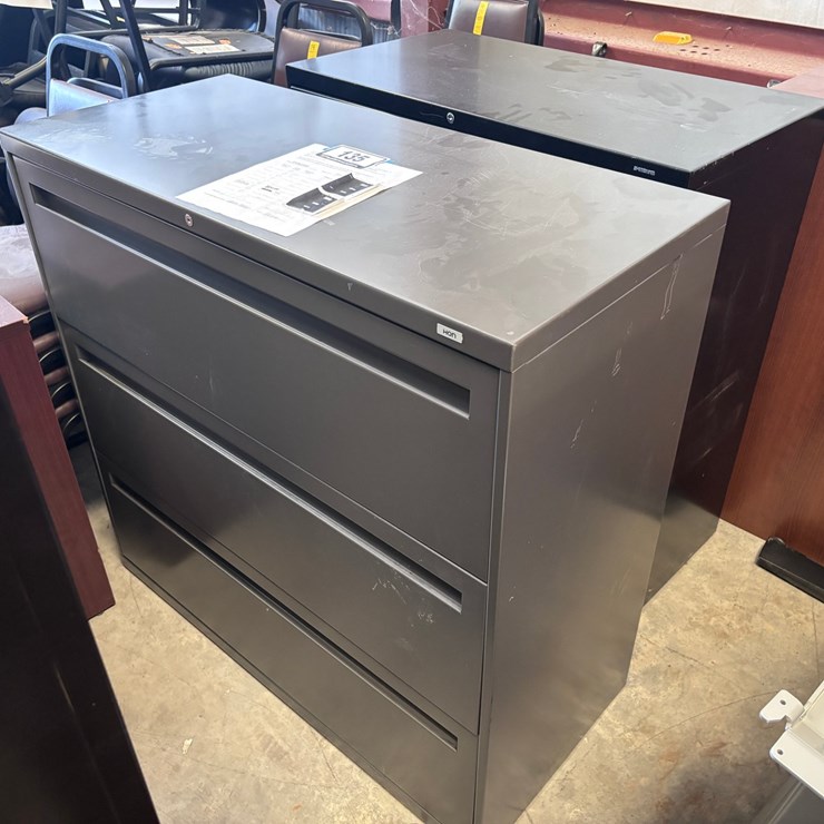 #135 • Three Drawer File Cabinet (black)