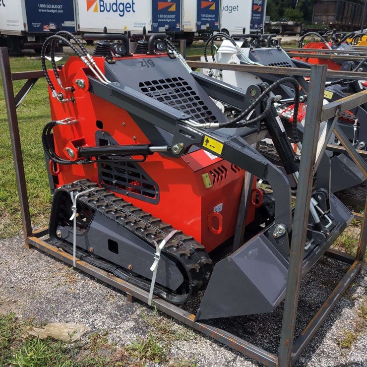 ZJG Mini Skid Steer Loader ZJ-380 (RED) - 15HP