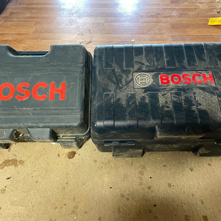 #10172 • (2) Bosch Tool Boxes with Power Tools