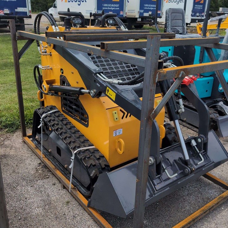 ZJG Mini Skid Steer Loader ZJ-380 (Yellow) - 15HP