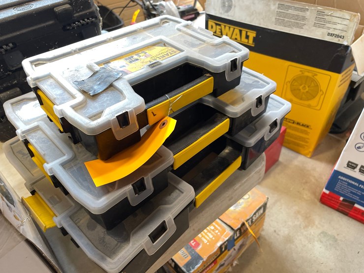 #10138-•-(3)-stanley-organizer-cases-with-drill-bits-image-2
