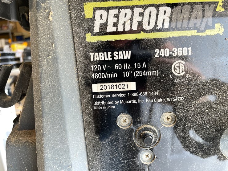 #10118-•-performax-10"-tablesaw-image-9