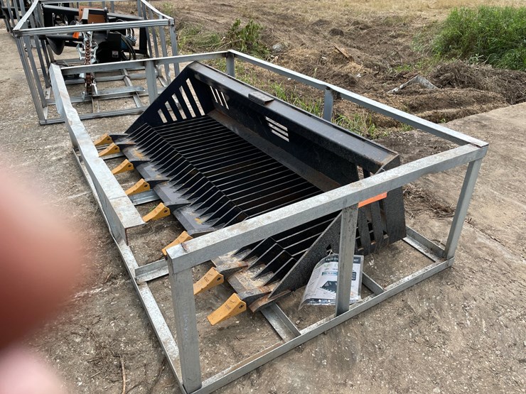#9769-•-landhonor-78"-skid-steer-rock-bucket-attachment-image-1