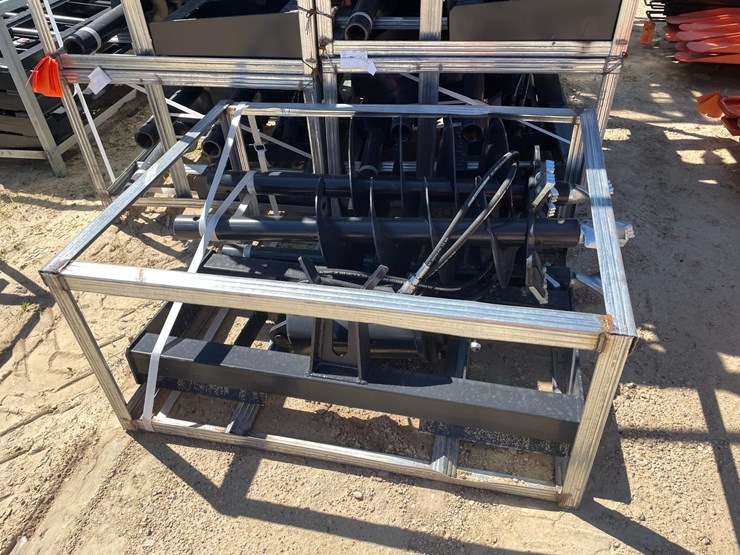 #2107-•-jct-skid-steer-mounted-hydraulic-auger-attachment-with-bits-image-2