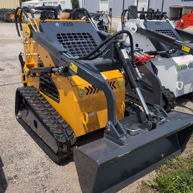 ZJG Mini Skid Steer Loader ZJ-380 (Yellow) - 15HP