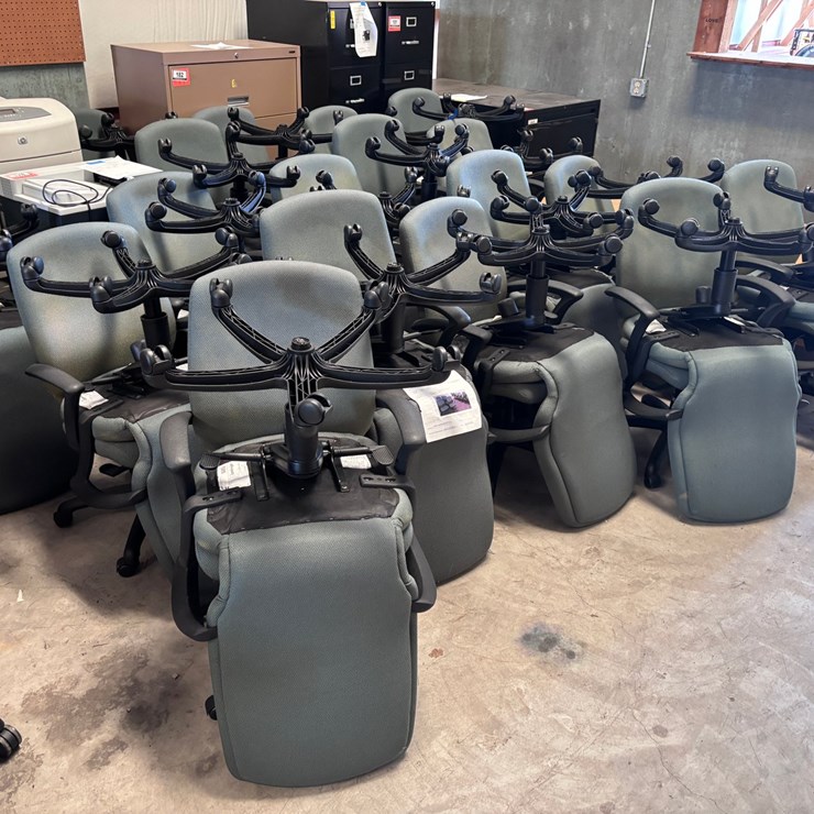 #176 • Green Rolling Chairs - Quanity of 36
