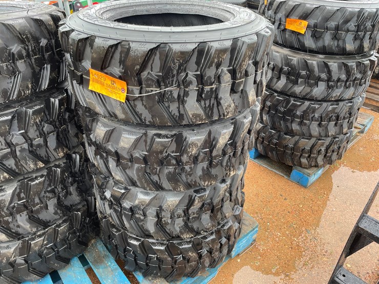 #14629-•-set-of-(4)-10-16.5-skid-steer-tires-(mosinee,-wi)-image-1