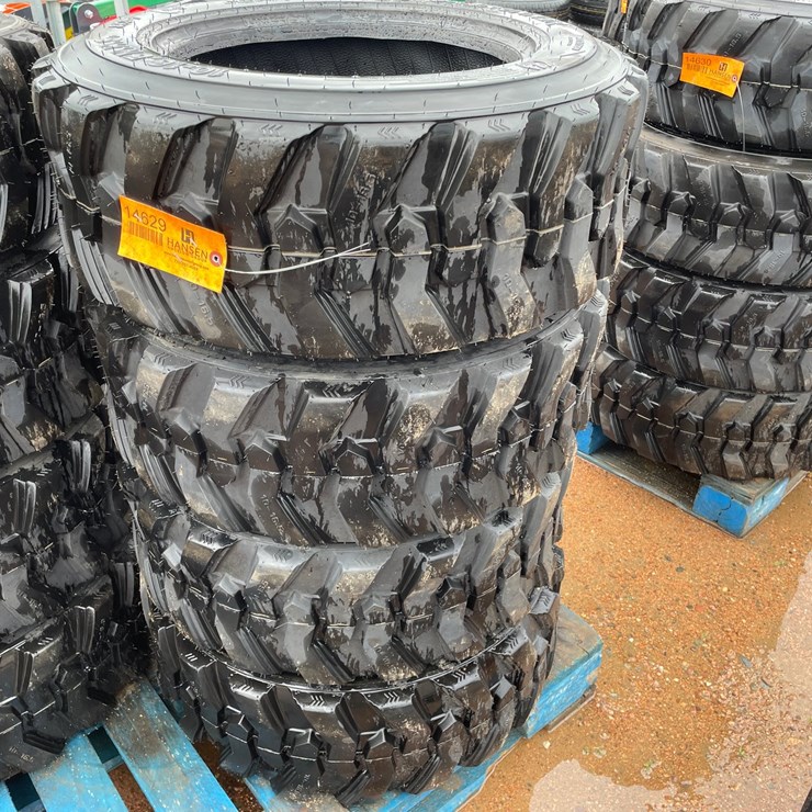 #14629 • Set of (4) 10-16.5 Skid Steer Tires (Mosinee, WI)